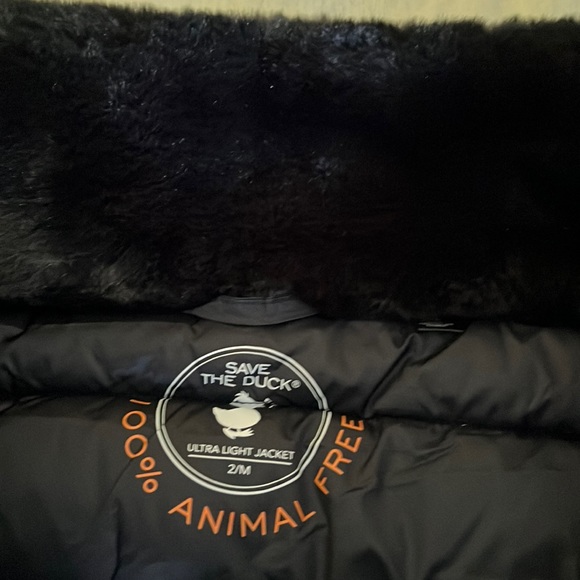 SAVE THE DUCK Mei Faux Fur Collar Puffer Jacket - Picture 11 of 15